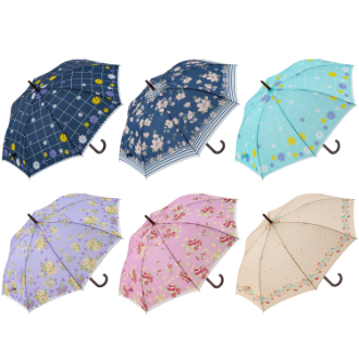 [クイックセット]  60cm 花柄 JP傘 グラス骨（30本）