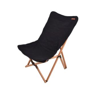 〔peace park〕フォールディング　ウッドチェア　ミディアム　BLACK