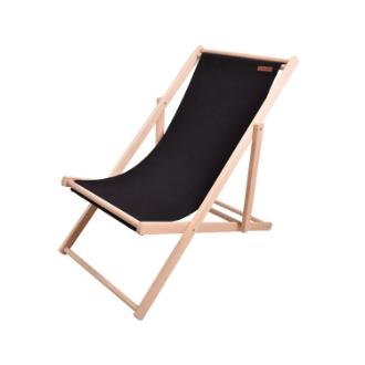 〔peace park〕ウッドビーチチェア　BLACK