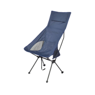 〔peace park〕ポータブルアルミチェア　ハイNAVY