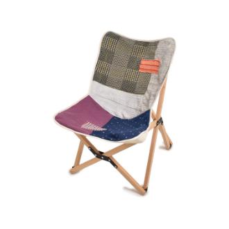 〔peace park×Vroom〕フォールディングパッチワークチェアスモール　MULTI