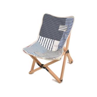 〔peace park×Vroom〕フォールディングパッチワークチェアスモール　BORDER