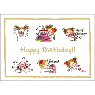 ココちゃん バースデーミニカード RY-1031