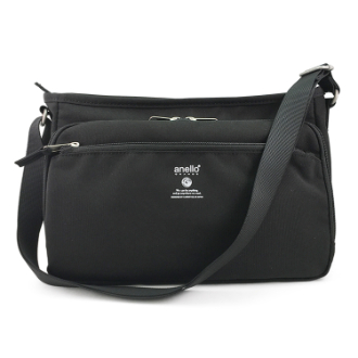 【anello】アネロ GRANDE　CABIN 多機能ショルダーバッグ　ダークブラック