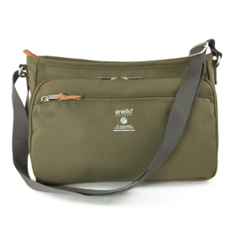 【anello】アネロ GRANDE　CABIN 多機能ショルダーバッグ　オリーブ