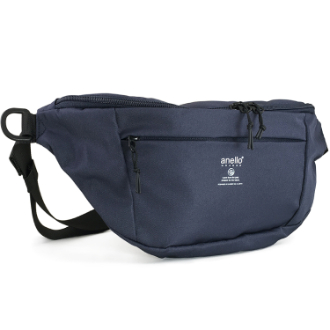 【anello】アネロ GRANDE　軽量はっ水 ボディバッグ　ネイビー