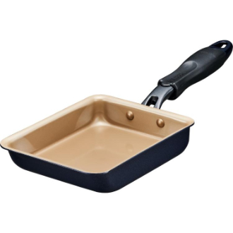 evercook(エバークック) ガス火専用 軽量 玉子焼きフライパン13×18cm ネイビー