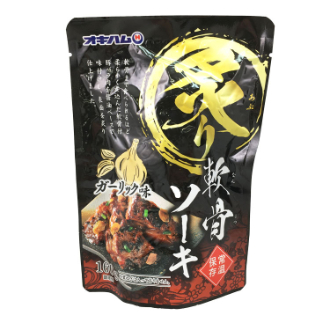 オキハム　炙り軟骨ソーキ　ガーリック味