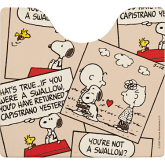 スヌーピー キュートコミック PVCトイレマット約55×60cm