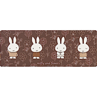 ミッフィー ラインアート PVCロングマット 約45×120cm