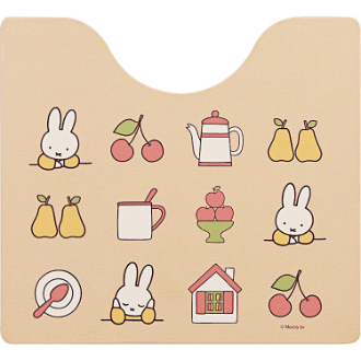 ミッフィー アイコン PVCトイレマット 約55×60cm