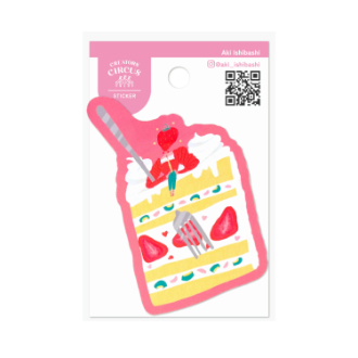 クリエイターズサーカス ステッカー　ケーキガール