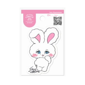 クリエイターズサーカス ステッカー　Shy Bunny