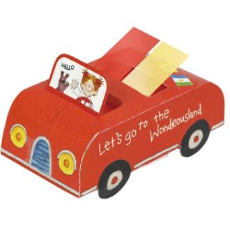 ココちゃん くるまフセン レッド