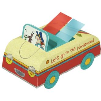 ココちゃん くるまフセン クリーム