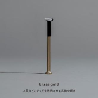 [ネットストア限定特価]【adelie】歯ブラシハンドル1本＋替えブラシ1個　brass gold