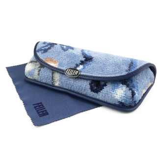 【FEILER】フェイラー　メガネケース　フラッターリボン