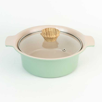 アルモンデ IH対応卓上鍋 18cm グリーン