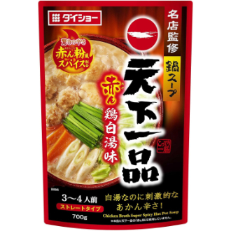 ダイショー 名店監修鍋スープ 天下一品 赤ん鶏白湯味