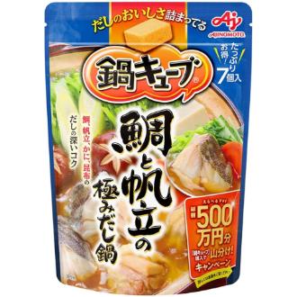 味の素 鍋キューブ 鯛と帆立の極みだし鍋7個入