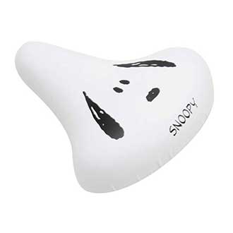 【SNOOPY】スヌーピー　サドルカバー　スヌーピー フェイス ホワイト