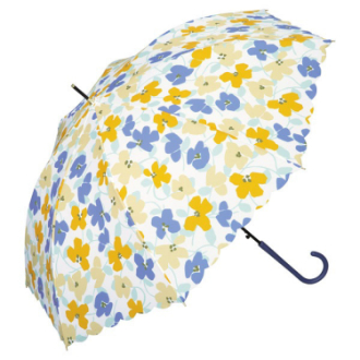 【WPC】雨長傘 アイビー　ブルー