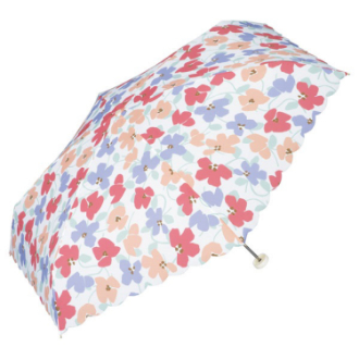 【WPC】雨折傘 アイビー　ピンク