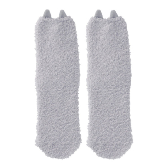 モコモコルームソックス　スナグルキャット