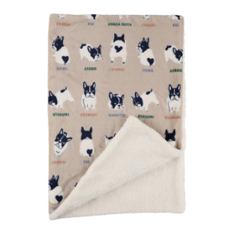 [ネットストア限定特価]ボアツキブランケット　ブルトンムード