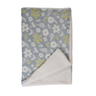 [ネットストア限定特価]ボアツキブランケット　ウィンターブルーム