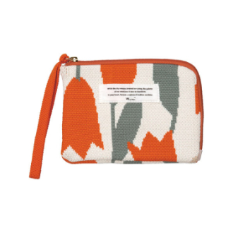 【WPC】ニットティッシュポーチ　ブルーミングチューリップレッド