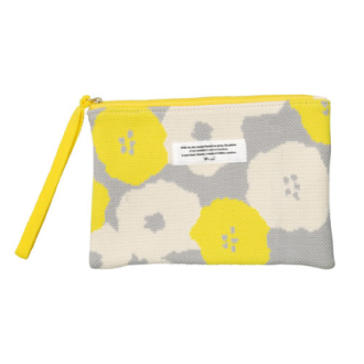 【WPC】ニットフラットポーチ　ピオニイエロー