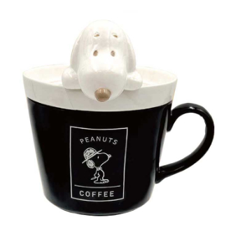 【SNOOPY】スヌーピー ラテアートマグ BK