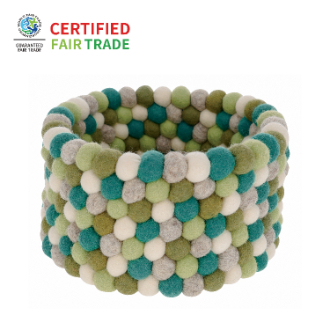 ポコポコ スモールバスケット　グリーン