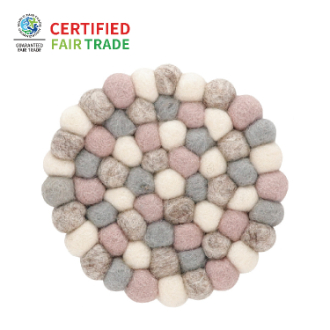 ポコポコ コースター　ホワイト