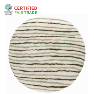 チェアシート　ストライプ グリーン