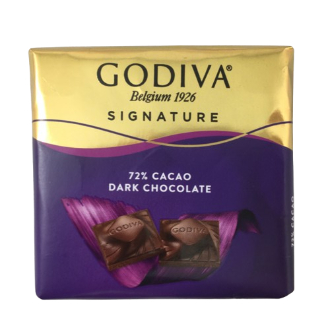 [2026バレンタイン]【GODIVA】ゴディバ スクエアチョコレート ダーク72％