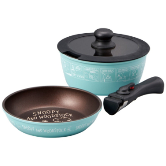 SNOOPY 取っ手が外れる鍋＆フライパン