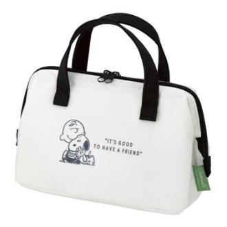 SNOOPY 帆布地保冷がま口型バッグ バッジ