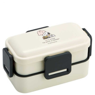 SNOOPY 抗菌ふわっと2段弁当箱 バッジ