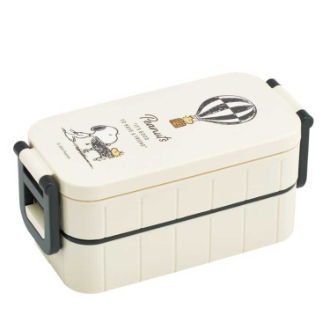 SNOOPY 抗菌ランチボックス 2段 バッジ