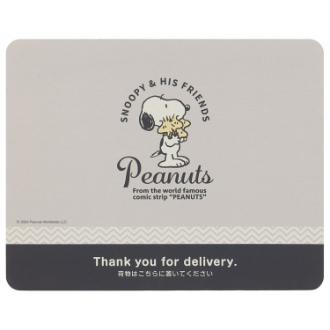 SNOOPY 置き配マット バッジ