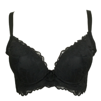 【RHYTHM BOX】リズムボックス　オリジナル脇高ブラジャー　ブラック　D75