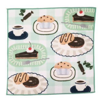 【RHYTHM BOX】リズムボックス　くっつくクロス　ティータイム柄(37)