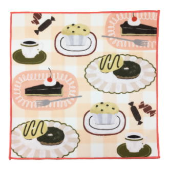 【RHYTHM BOX】リズムボックス　くっつくクロス　ティータイム柄(72)