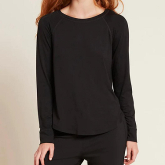 【BOODY】グッドナイト ラグラン スリープトップ　ブラック