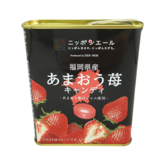 全国農協食品　福岡県産あまおう苺 キャンディ（ドロップ缶）71g