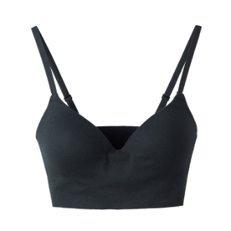 【Fitte】フィッテ　ノンワイヤーブラジャー　ブラック