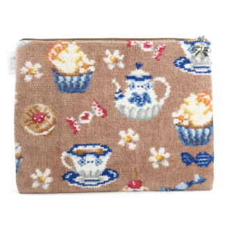 【FEILER】フェイラー　スウィートトリート ベージュ　フラットポーチ