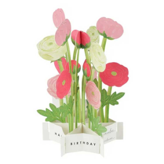 バースデーブルーミングカード ラナンキュラス KE-33